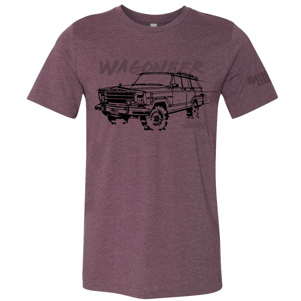 Mens Jeep® Wagoneer - LDD Series - Triblend Burgundy T-Shirt