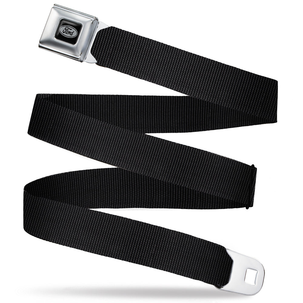 Ford Emblem Seatbelt Belt - Black Webbing