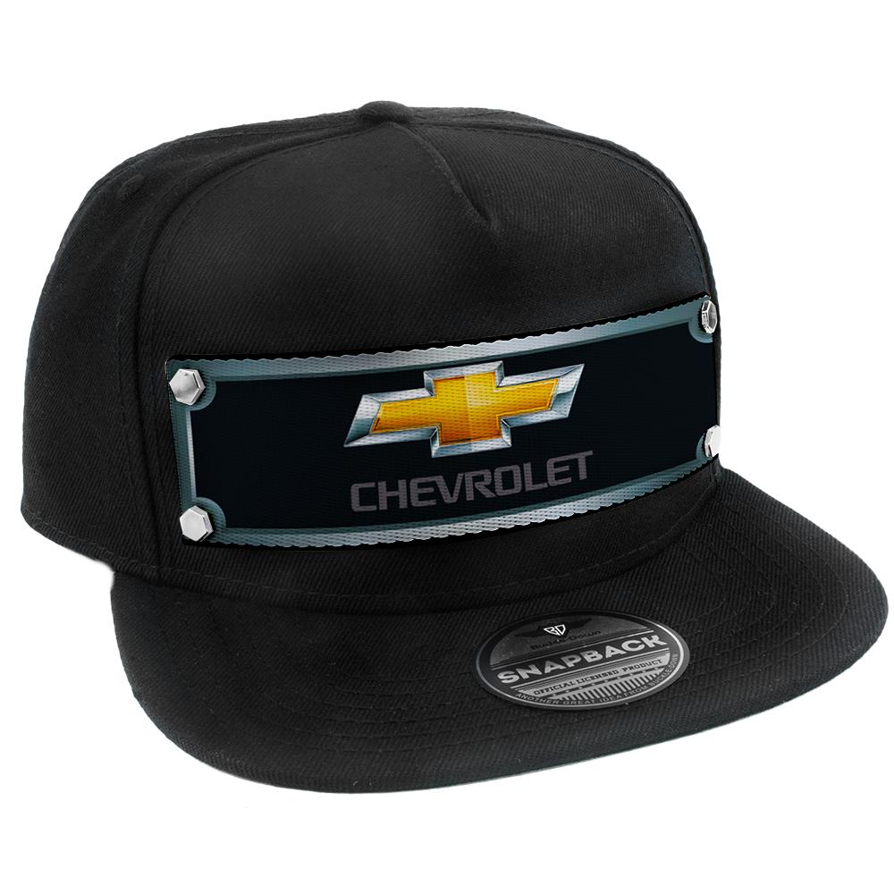 embellishment-trucker-hat-black-full-color-strap-chevrolet-gold-bowtie-grays-black-gold