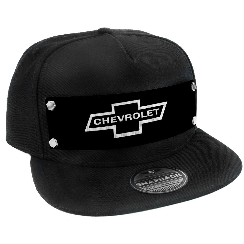 embellishment-trucker-hat-black-full-color-strap-1965-chevrolet-bowtie-black-white