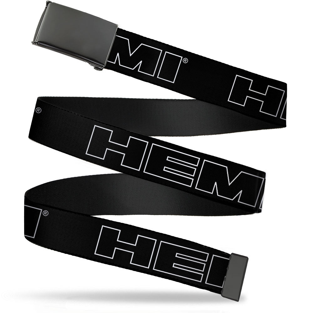 black-buckle-web-belt-hemi-bold-outline-black-white-webbing