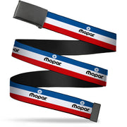 black-buckle-web-belt-mopar-logo-stripe-blue-white-red-webbing