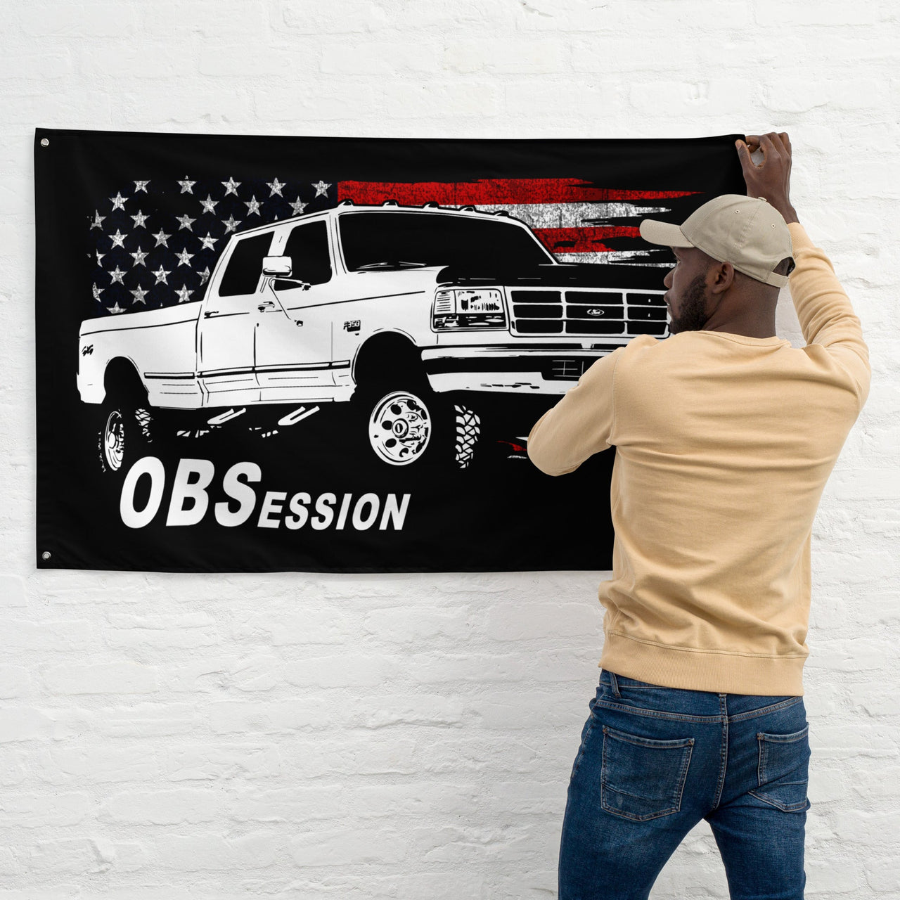 obs-crew-cab-truck-wall-flag-garage-decor-dorm-poster-man-cave-decoration