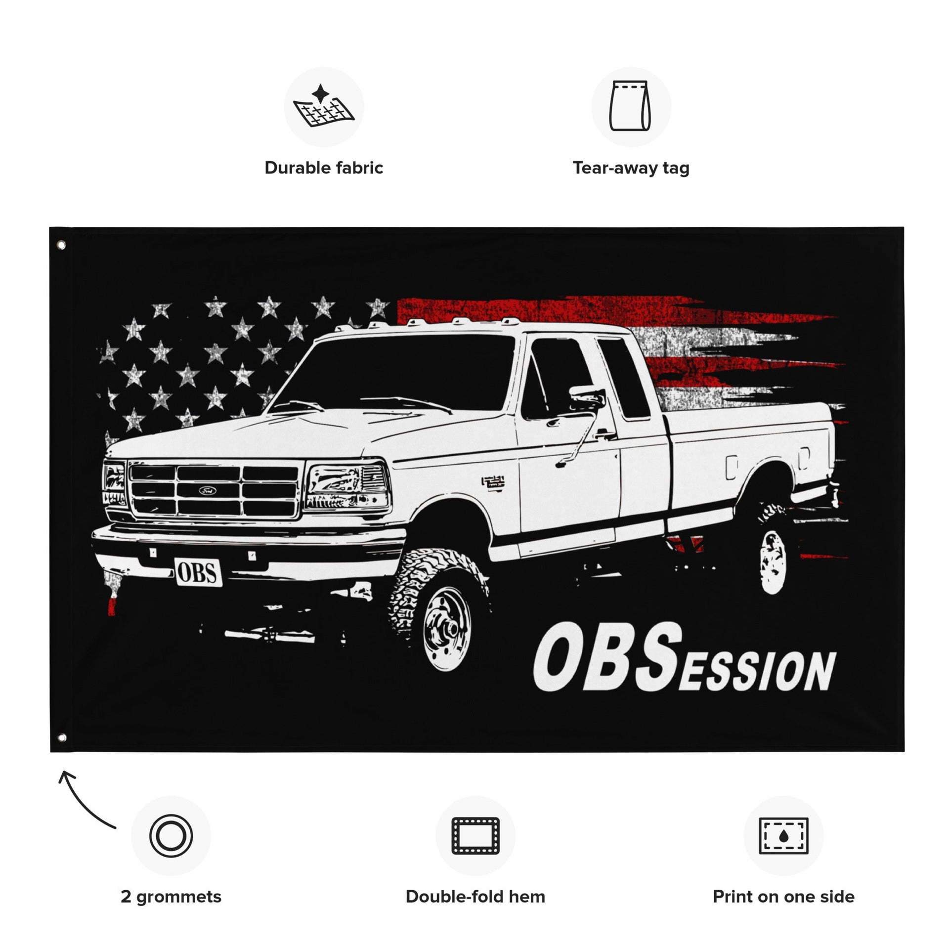 obs-extended-cab-truck-wall-flag-garage-decor-dorm-poster-man-cave-decoration