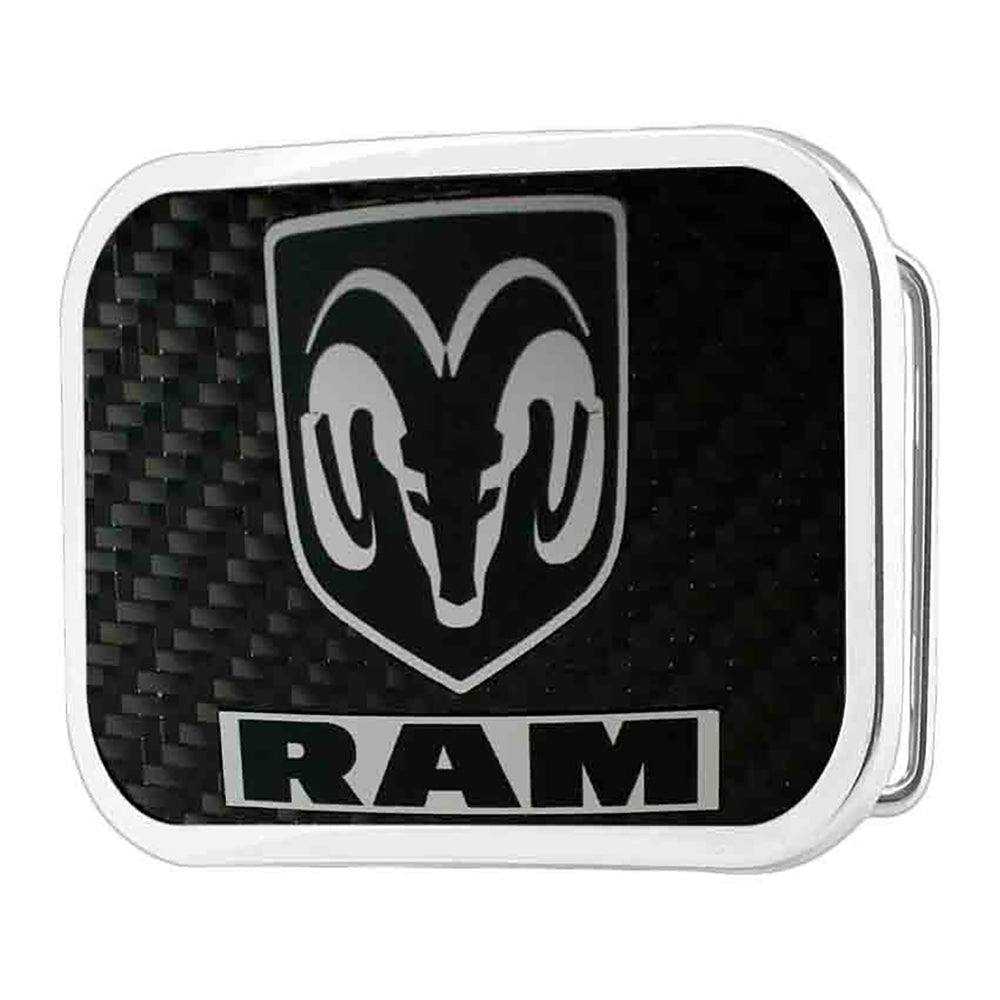 ram-head-text-framed-marquetry-carbon-fiber-reverse-brushed-metal-chrome-rock-star-buckle