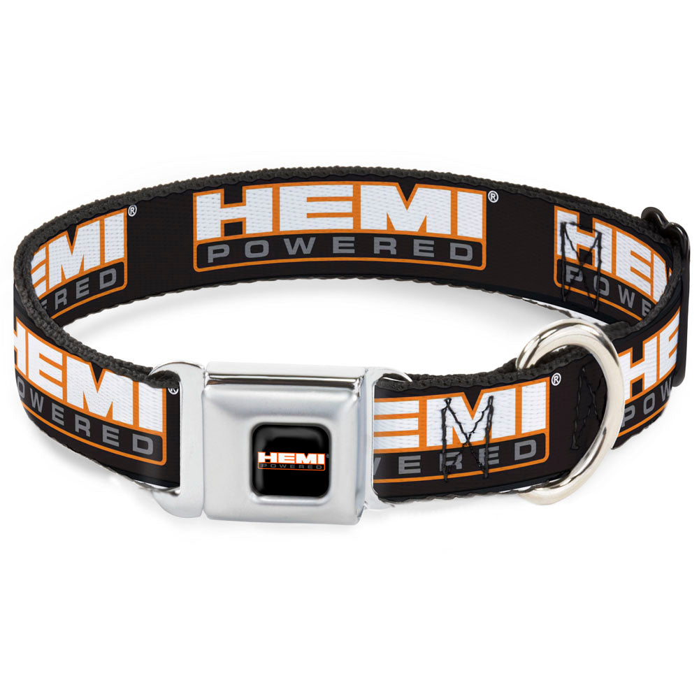 hemi-powered-logo-full-color-black-orange-white-gray-seatbelt-buckle-collar-hemi-powered-logo-repeat-black-orange-white-gray