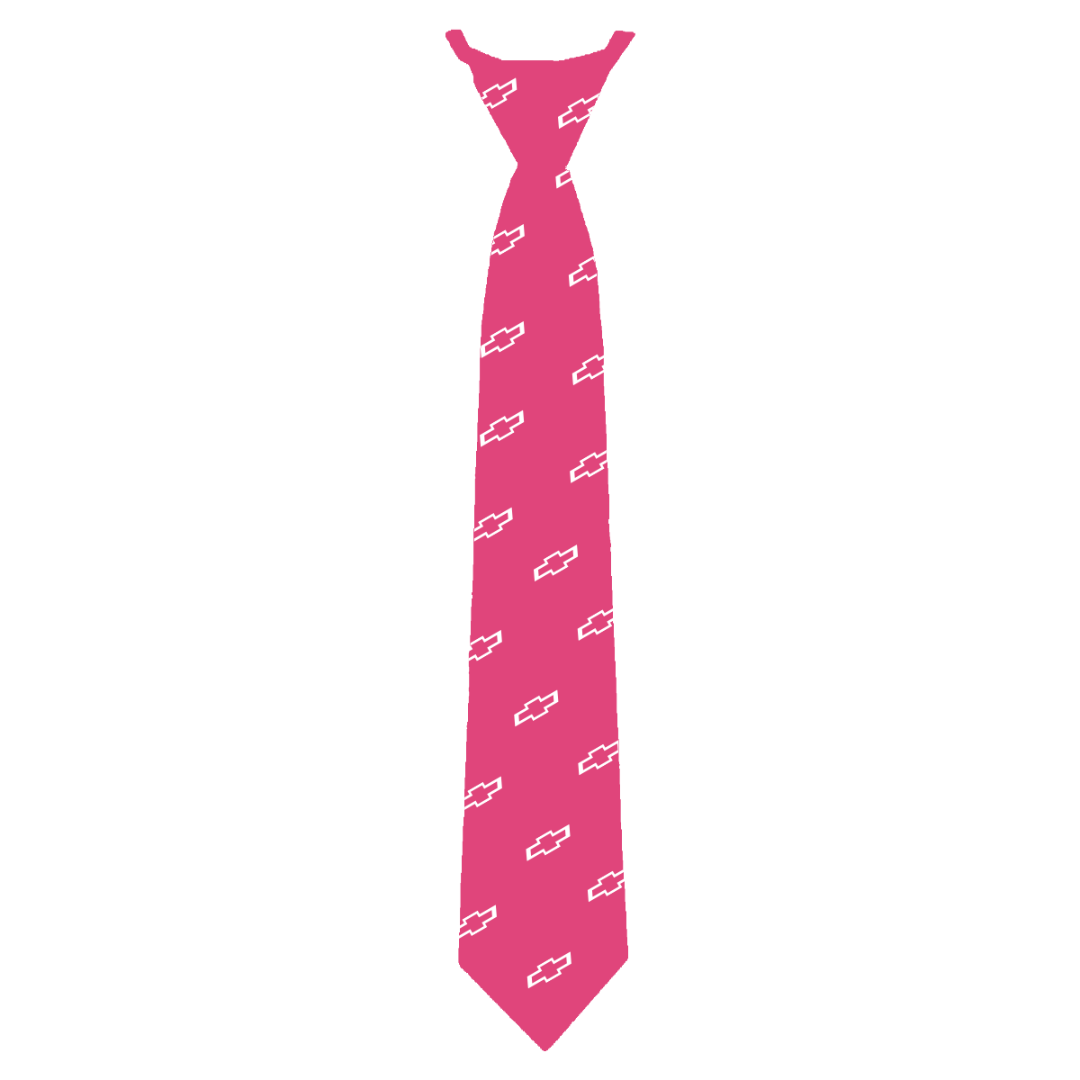 Chevy Cares Pink Necktie