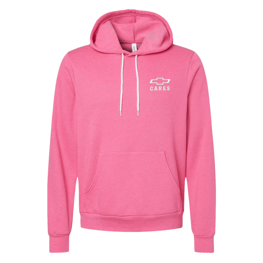 Chevy Care Pink Bella Canvas Sponge Hoodie