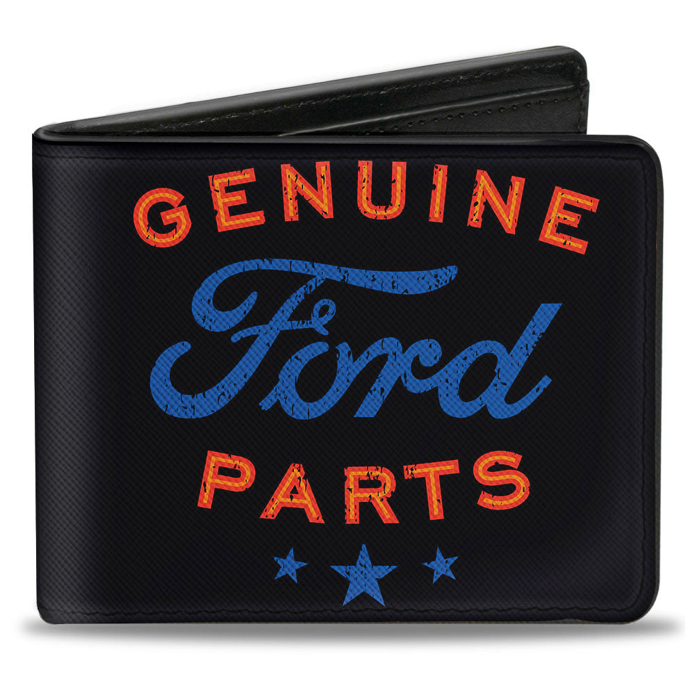 GENUINE FORD PARTS Star Logo Bi-Fold Wallet - Black Red Blue