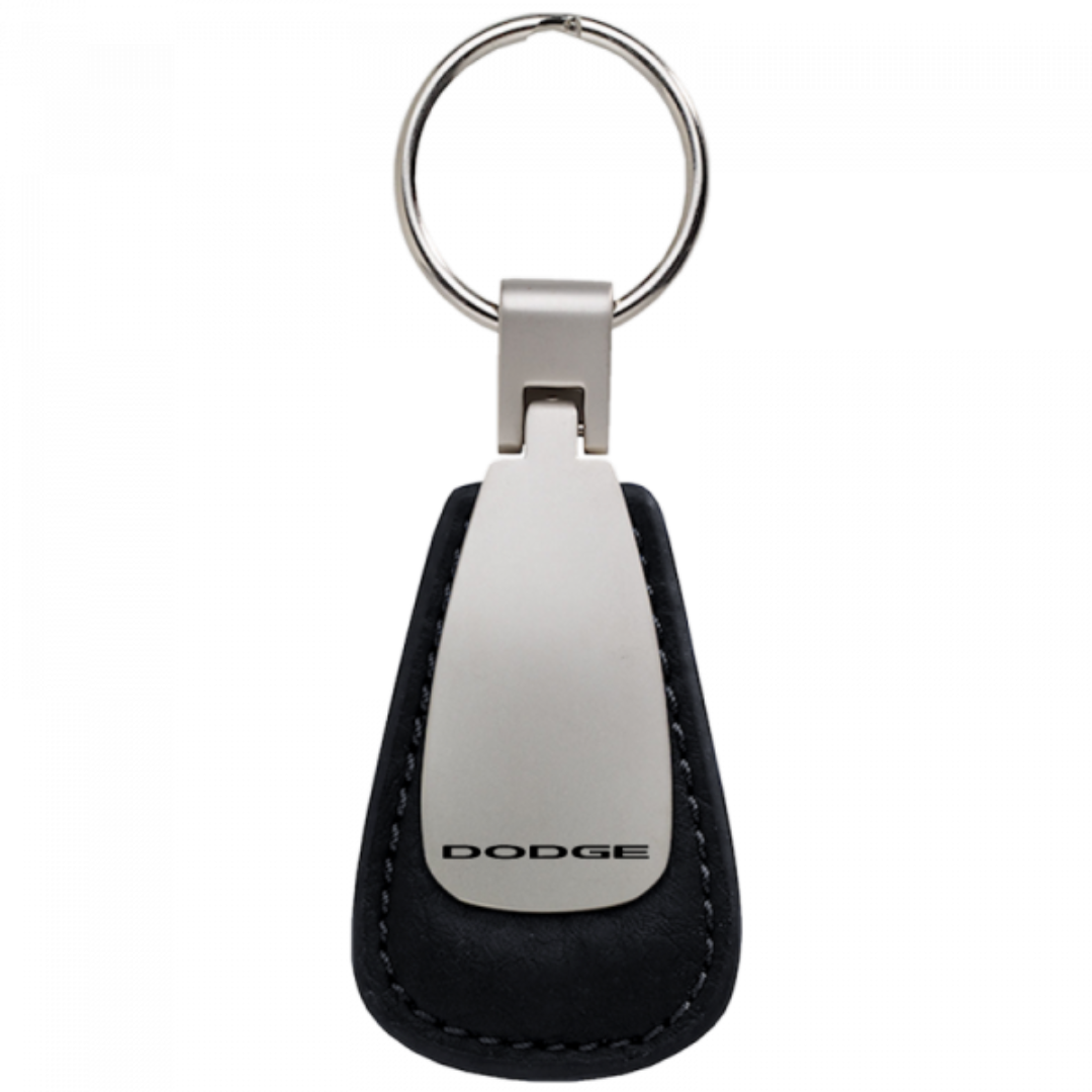 dodge-leather-teardrop-key-fob-black-19369-classic-auto-store-online