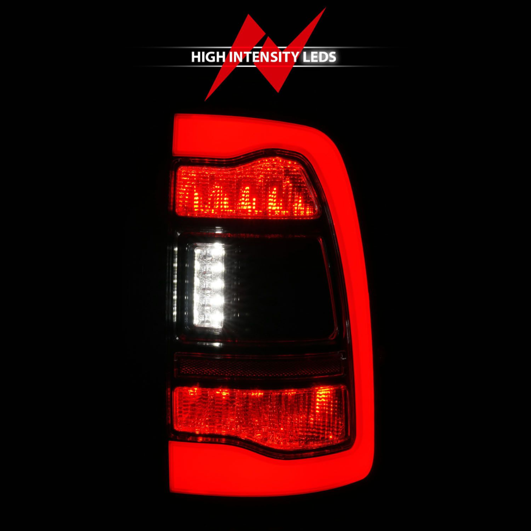 Dodge Ram 1500 09-18 / Ram 2500/3500 10-18 LED Black w/ Smoke Lens Sequential Tail Lights FITS ALL MODELS