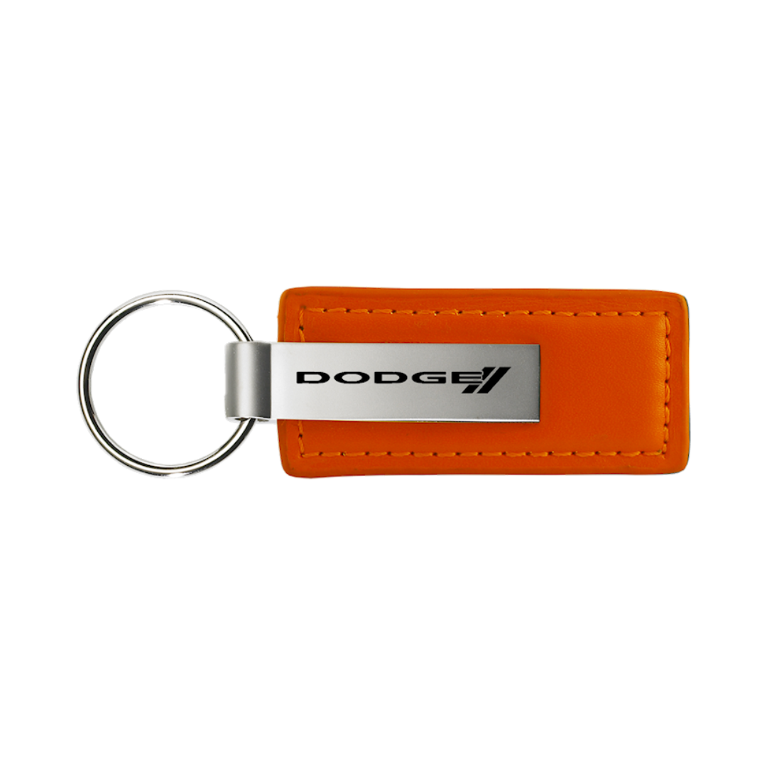 dodge-stripe-leather-key-fob-in-orange-36151-classic-auto-store-online