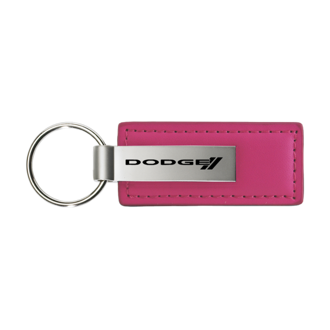 dodge-stripe-leather-key-fob-in-pink-39223-classic-auto-store-online