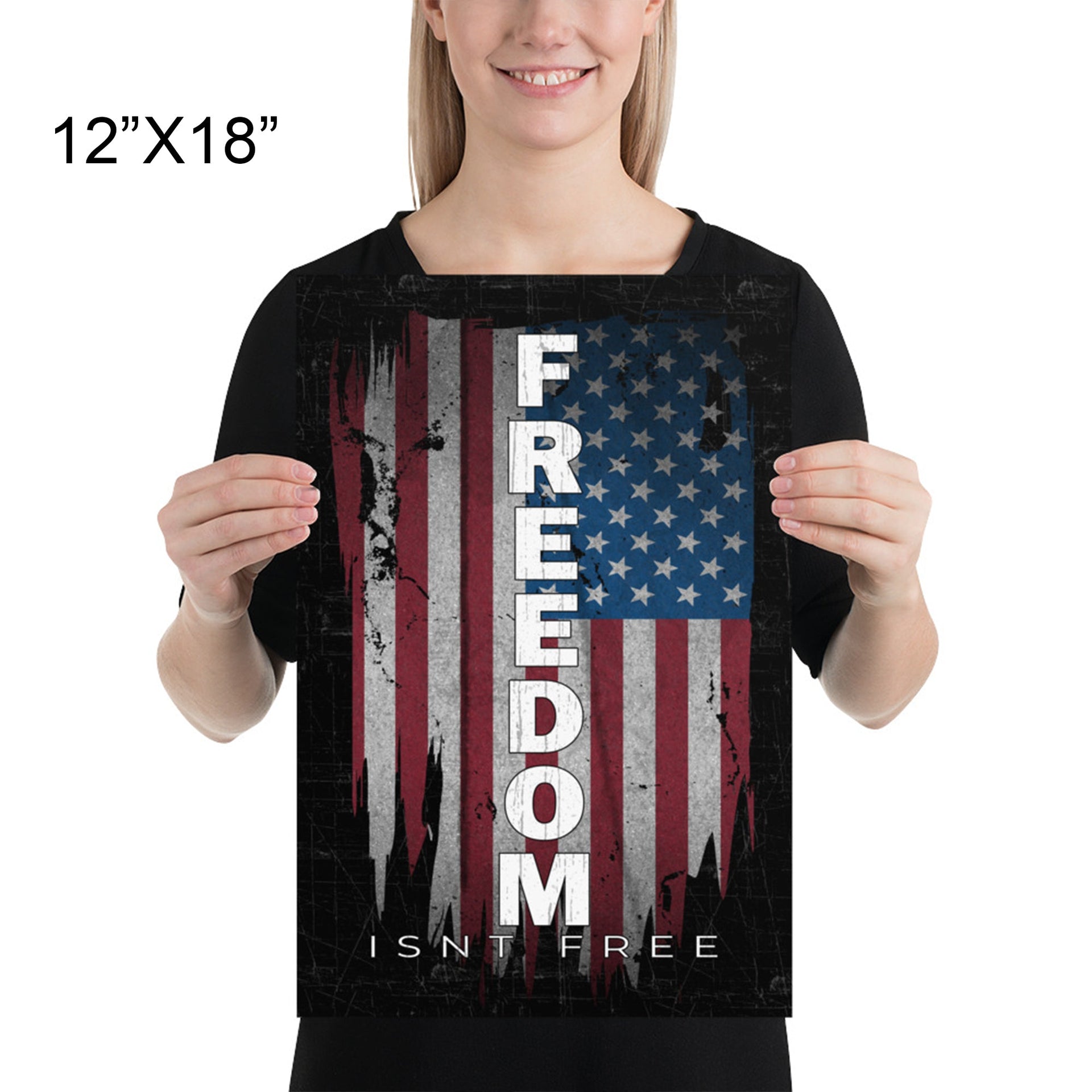 freedom-isnt-free-poster-patriotic-american-flag-art