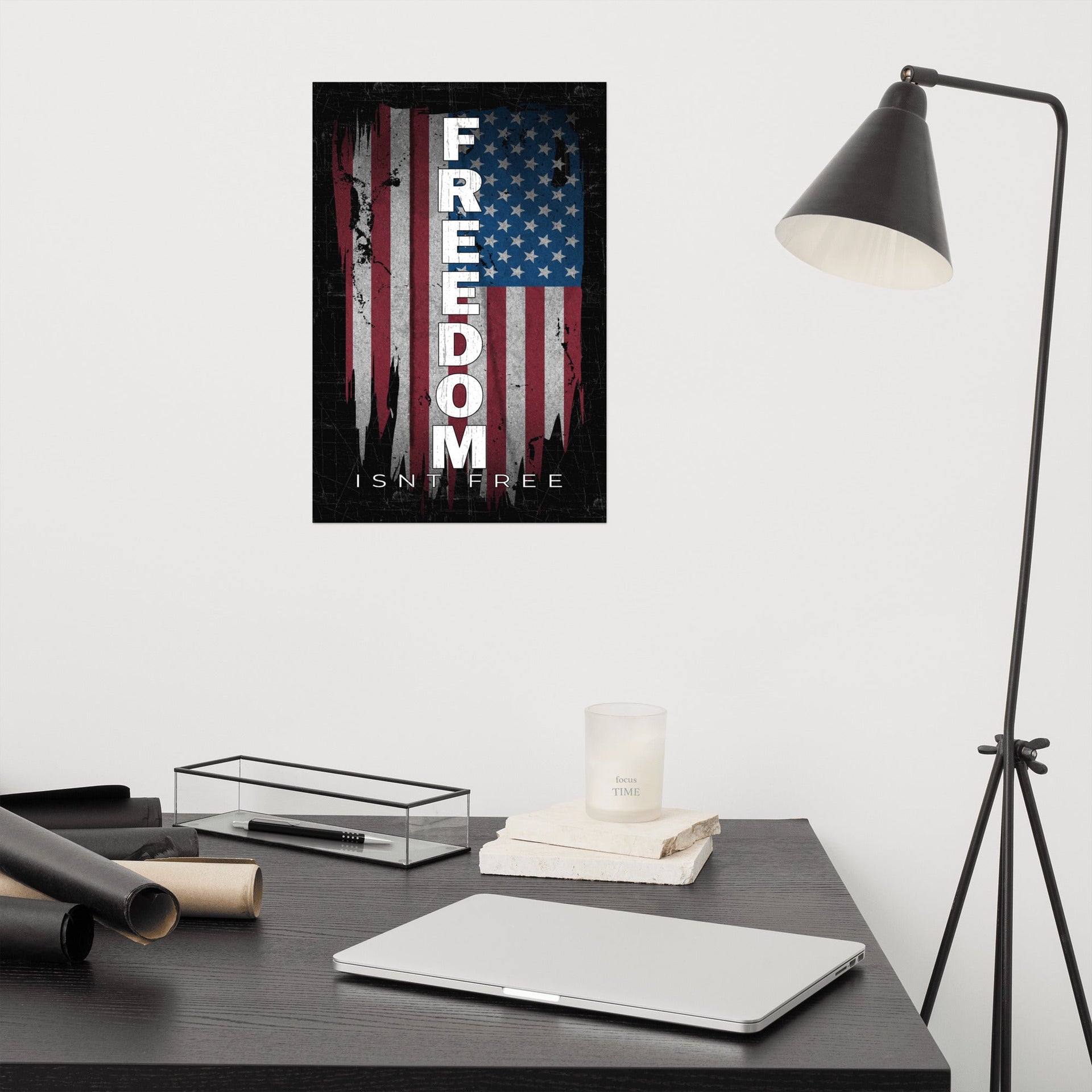 freedom-isnt-free-poster-patriotic-american-flag-art