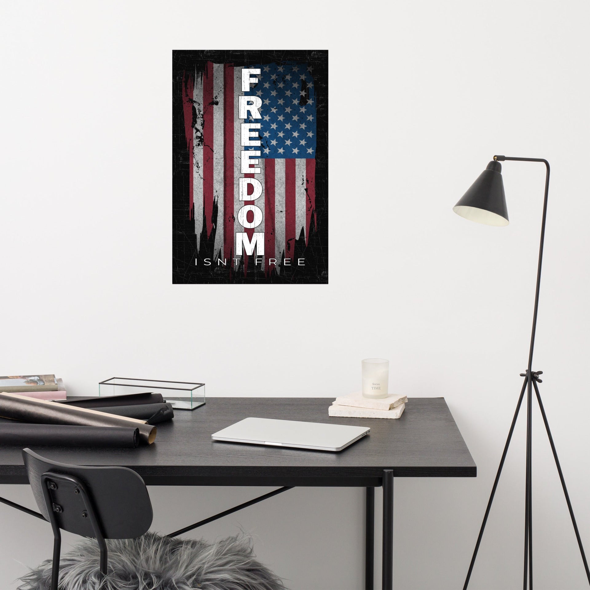 freedom-isnt-free-poster-patriotic-american-flag-art