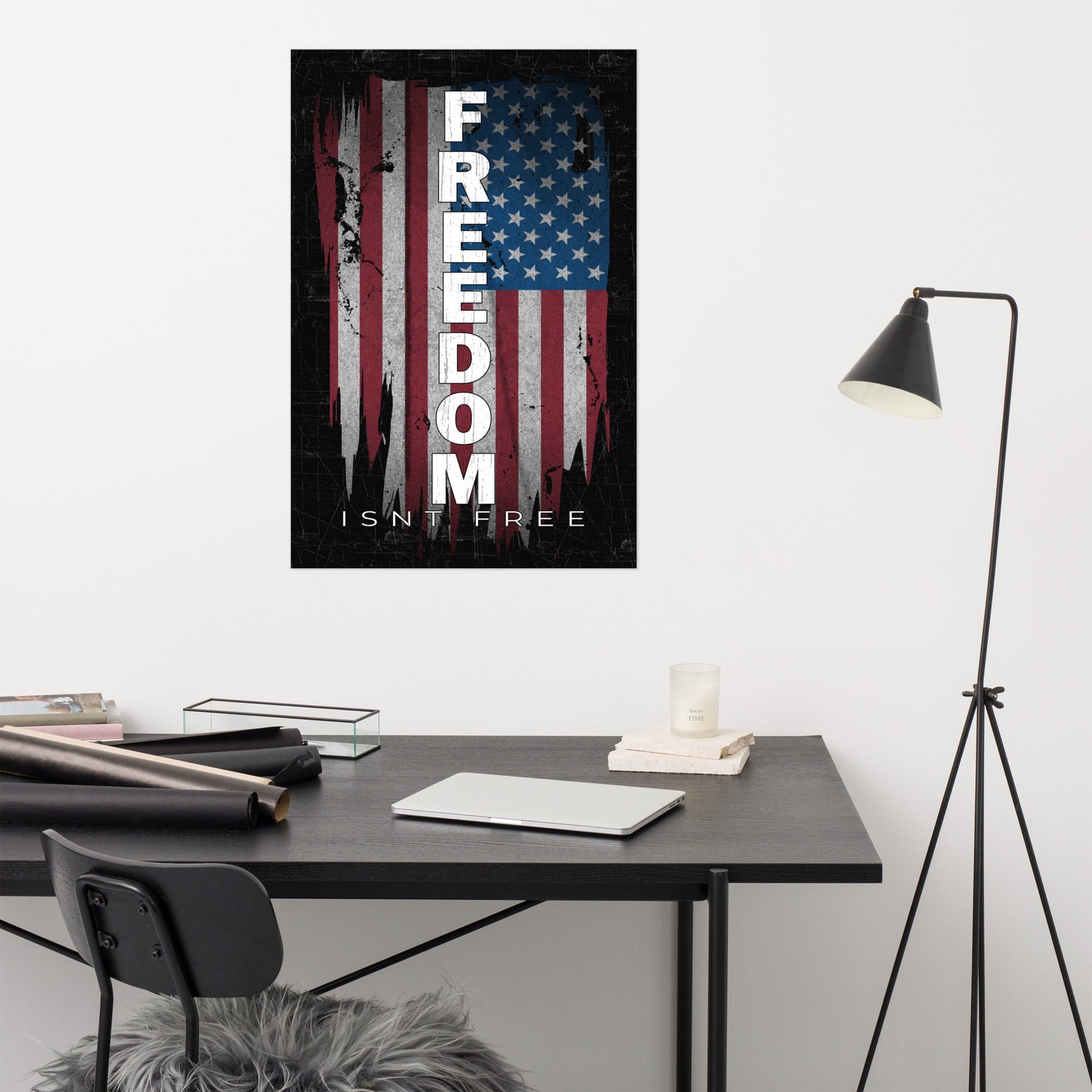 freedom-isnt-free-poster-patriotic-american-flag-art