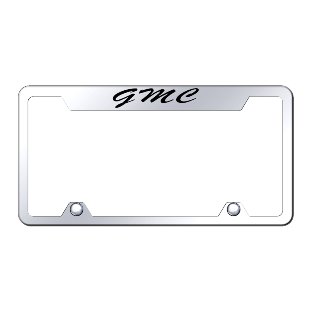 gmc-script-steel-truck-cut-out-frame-laser-etched-mirrored-15846-classic-auto-store-online