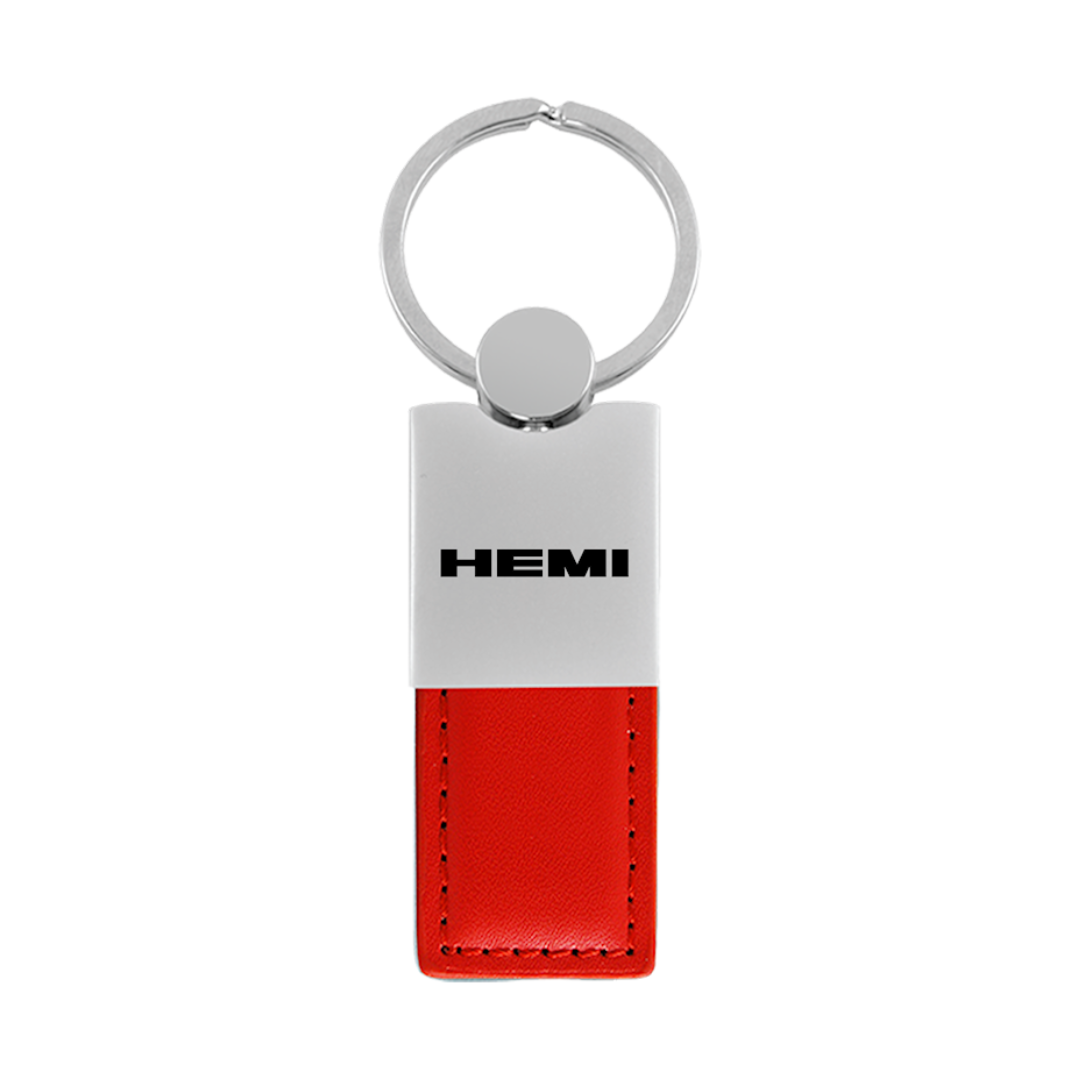 hemi-duo-leather-chrome-key-fob-red-38266-classic-auto-store-online