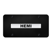 hemi-name-license-plate-chrome-on-black