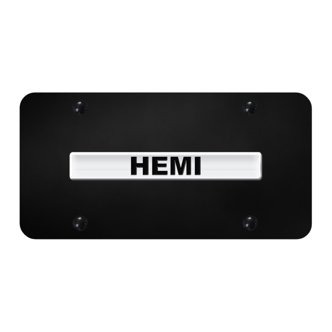 hemi-name-license-plate-chrome-on-black