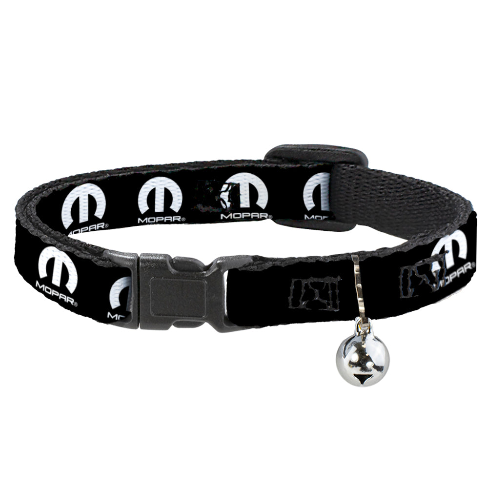 cat-collar-breakaway-with-bell-mopar-logo-repeat-black-white-narrow-fits-8-5-12