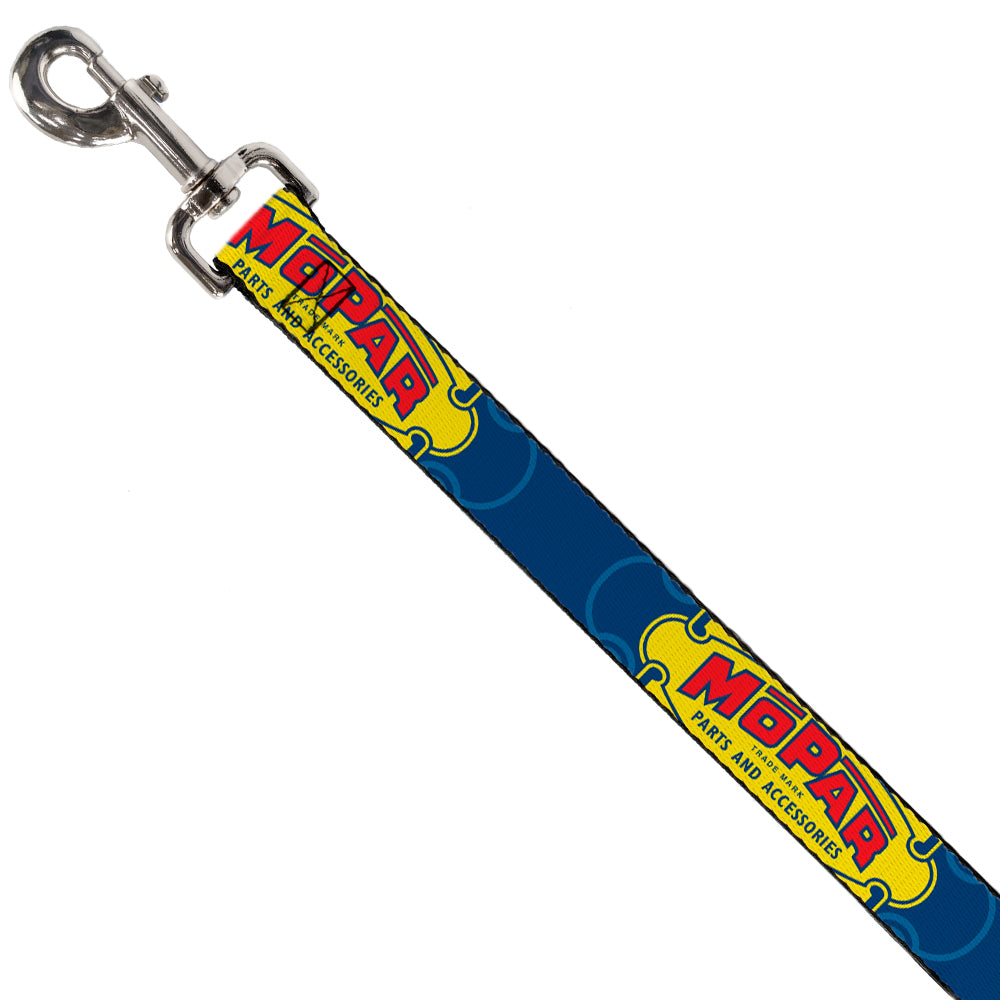 dog-leash-mopar-1937-1947-logo-use-chrysler-engineered-mopar-parts-and-accessories-blue-yellow-red