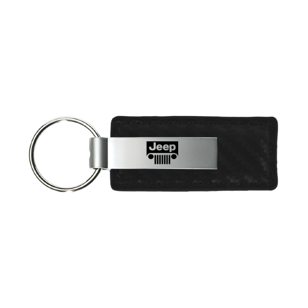 jeep-grill-carbon-fiber-leather-key-fob-black-40142-classic-auto-store-online