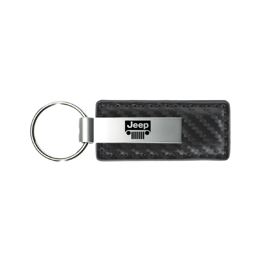 jeep-grill-carbon-fiber-leather-key-fob-gun-metal-40244-classic-auto-store-online