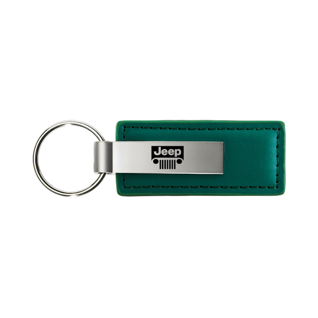 jeep-grill-leather-key-fob-green-35074-classic-auto-store-online