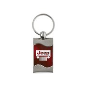 jeep-grill-rectangular-wave-key-fob-burgundy-27191-classic-auto-store-online