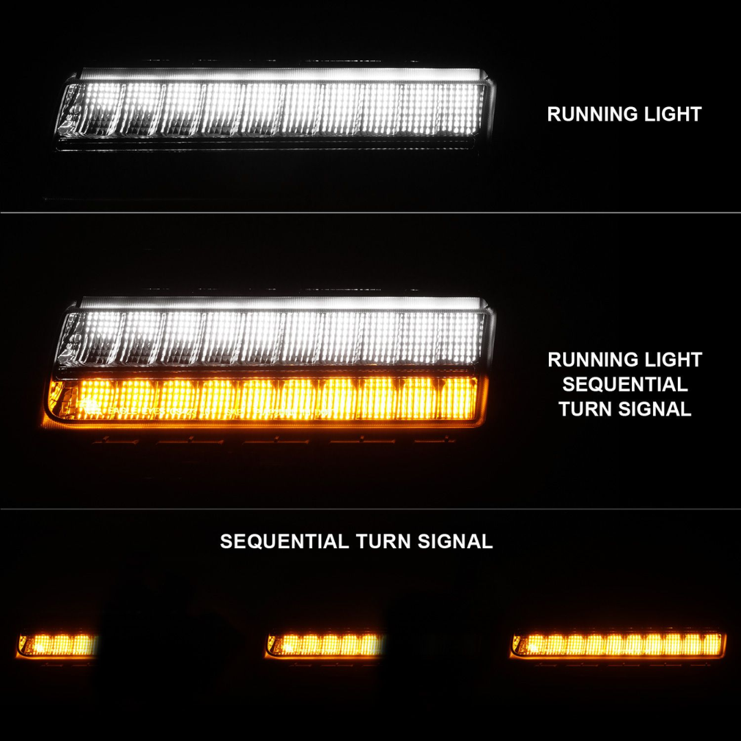 Jeep Wrangler 18-23 / Gladiator 20-23 Full LED Fender Lights Smoke W/ Sequential Signal (FOR MODELS W/ FACTORY LED FENDER LIGHTS)