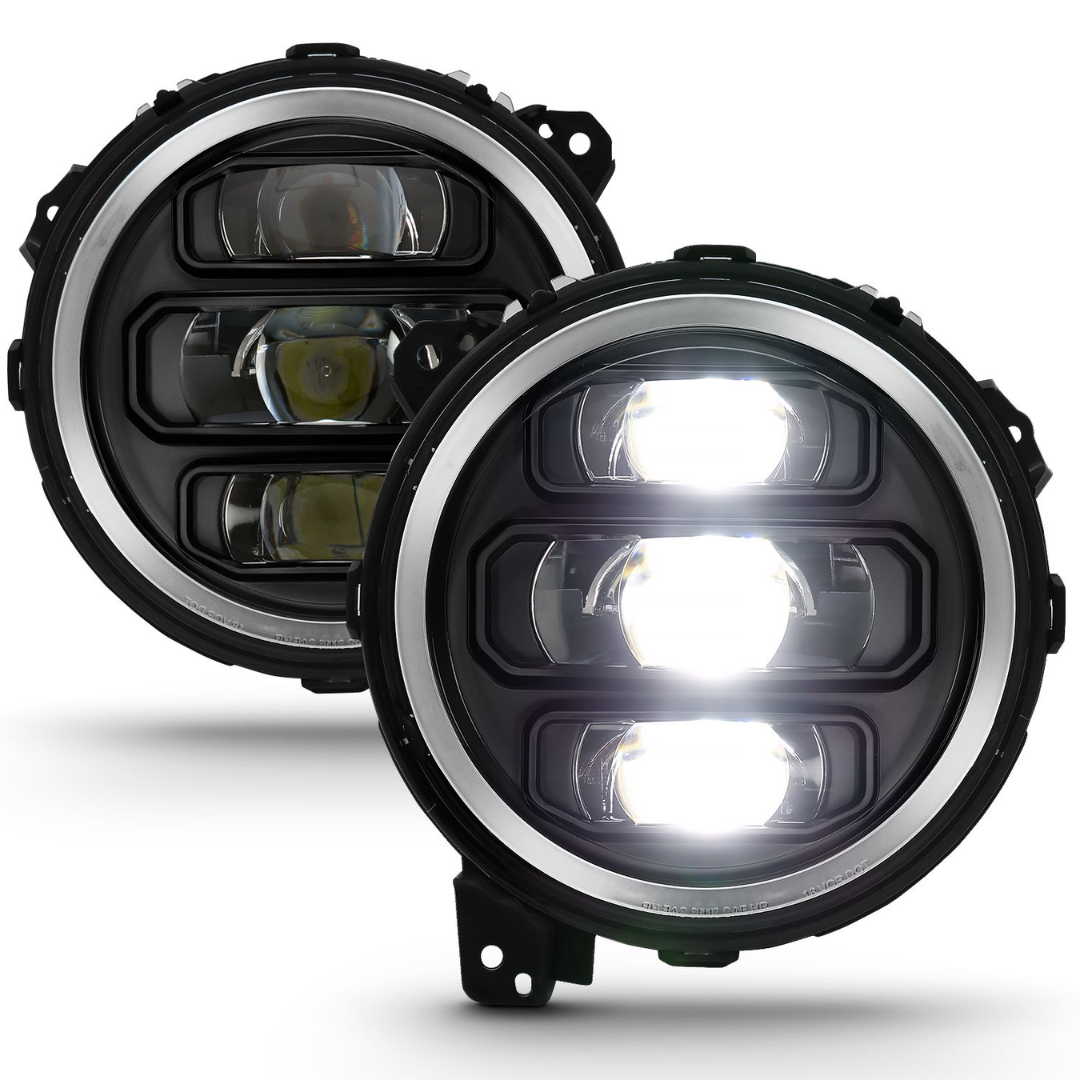 Jeep Wrangler 18-24 / Gladiator 20-24 Black Full LED Projector Headlights