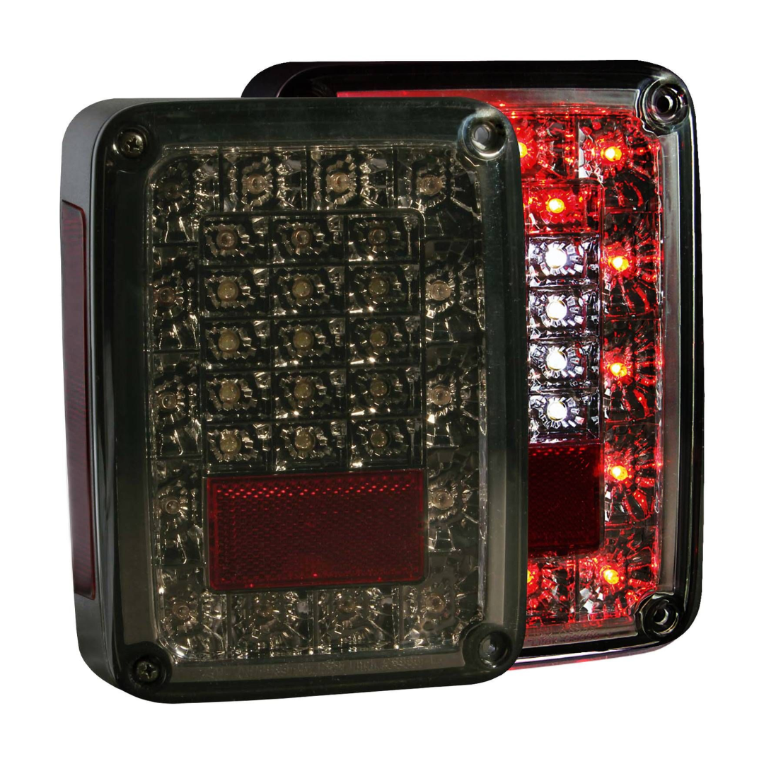 Jeep Wrangler (JK) 07-18 LED Tail Lights Smoke Lens