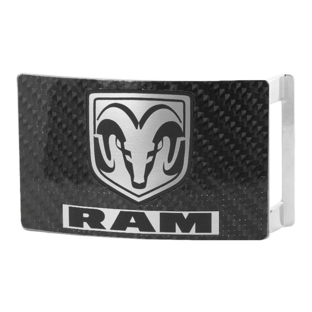 ram-head-text-rock-star-buckle-marquetry-carbon-fiber-brushed-metal