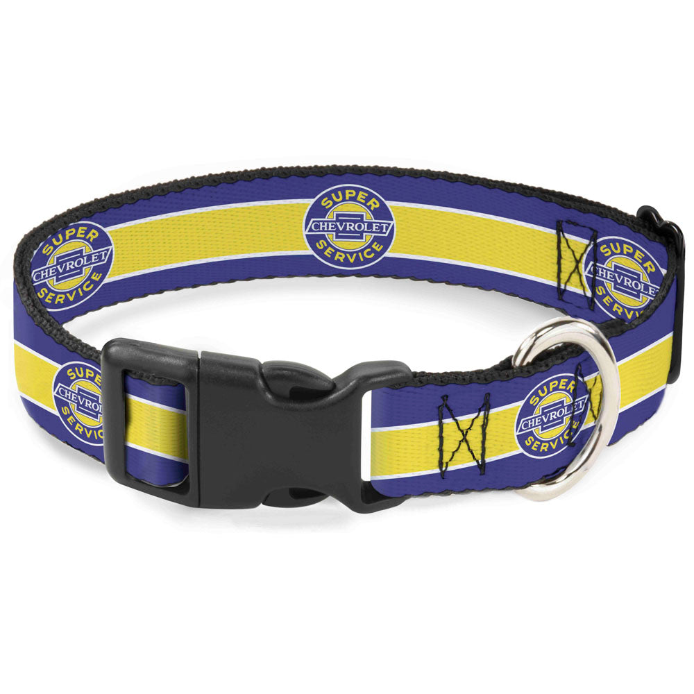 plastic-clip-collar-chevrolet-super-service-logo-stripe-blue-white-yellow