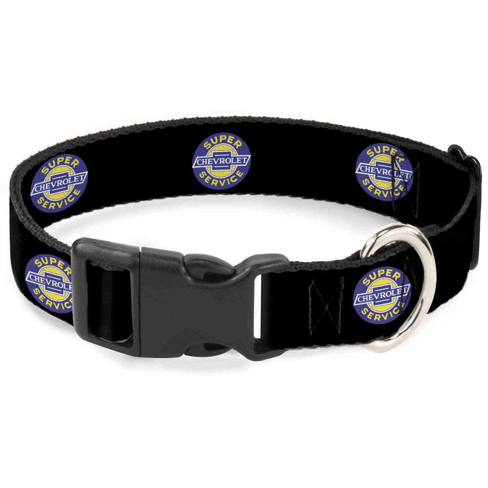 plastic-clip-collar-chevrolet-super-service-logo-black-blue-yellow-white