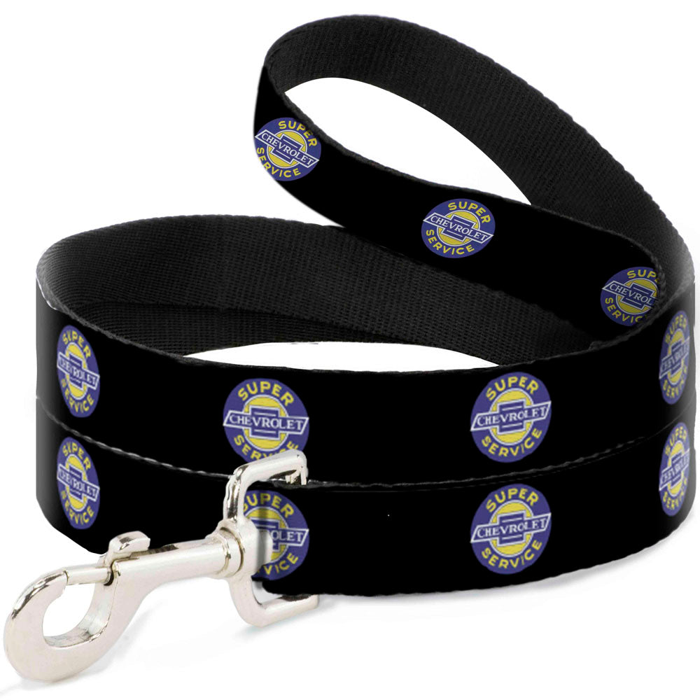 dog-leash-chevrolet-super-service-logo-black-blue-yellow-white