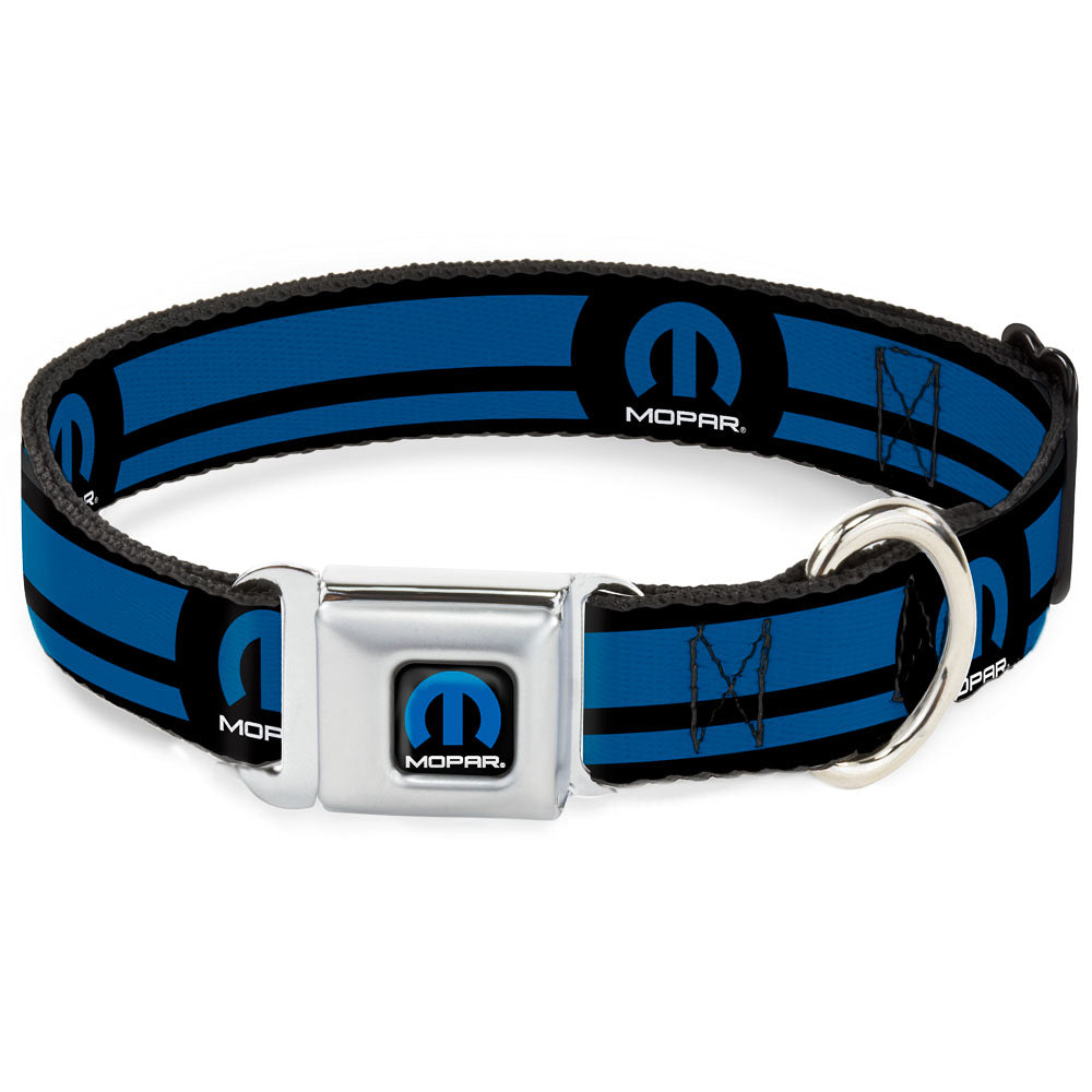 MOPAR Logo Seatbelt Buckle Collar - Full Color Black Blue White