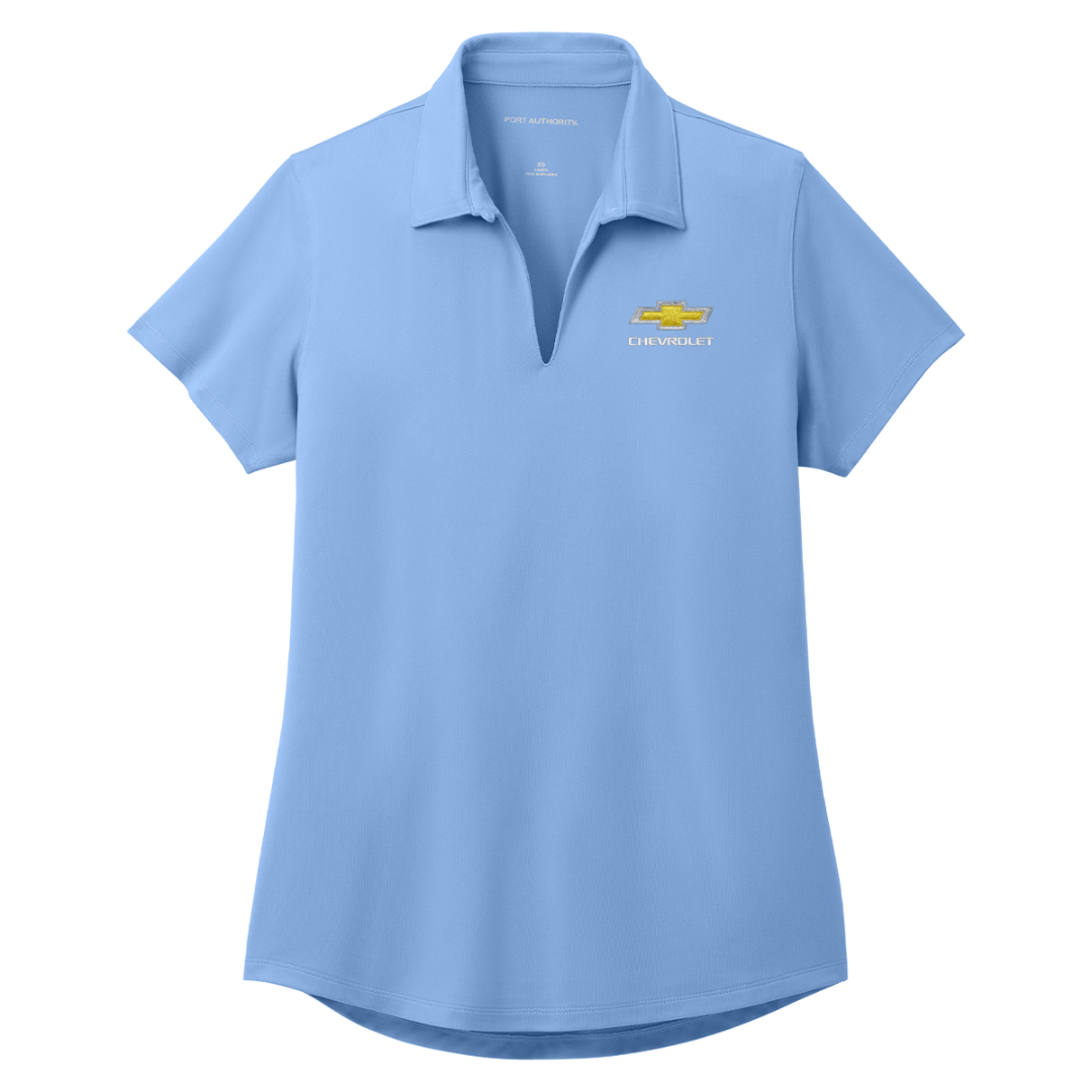 Ladies Chevrolet Gold Bowtie City Stretch Polo