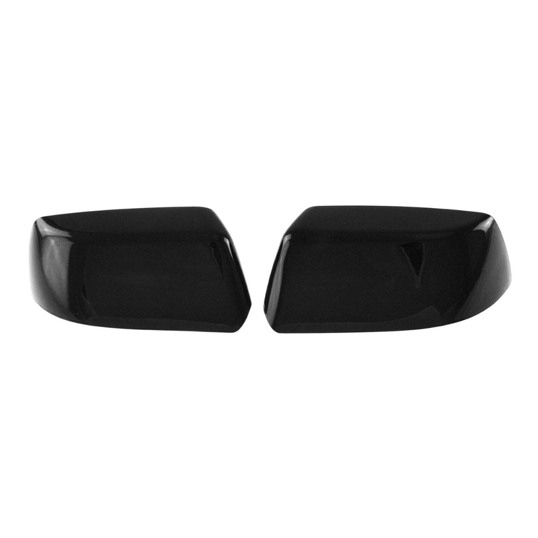 2015-2020 Chevrolet Tahoe/Suburban, 15-20 GMC Yukon 2 PCS Top Gloss Black Tape-on Mirror Cover