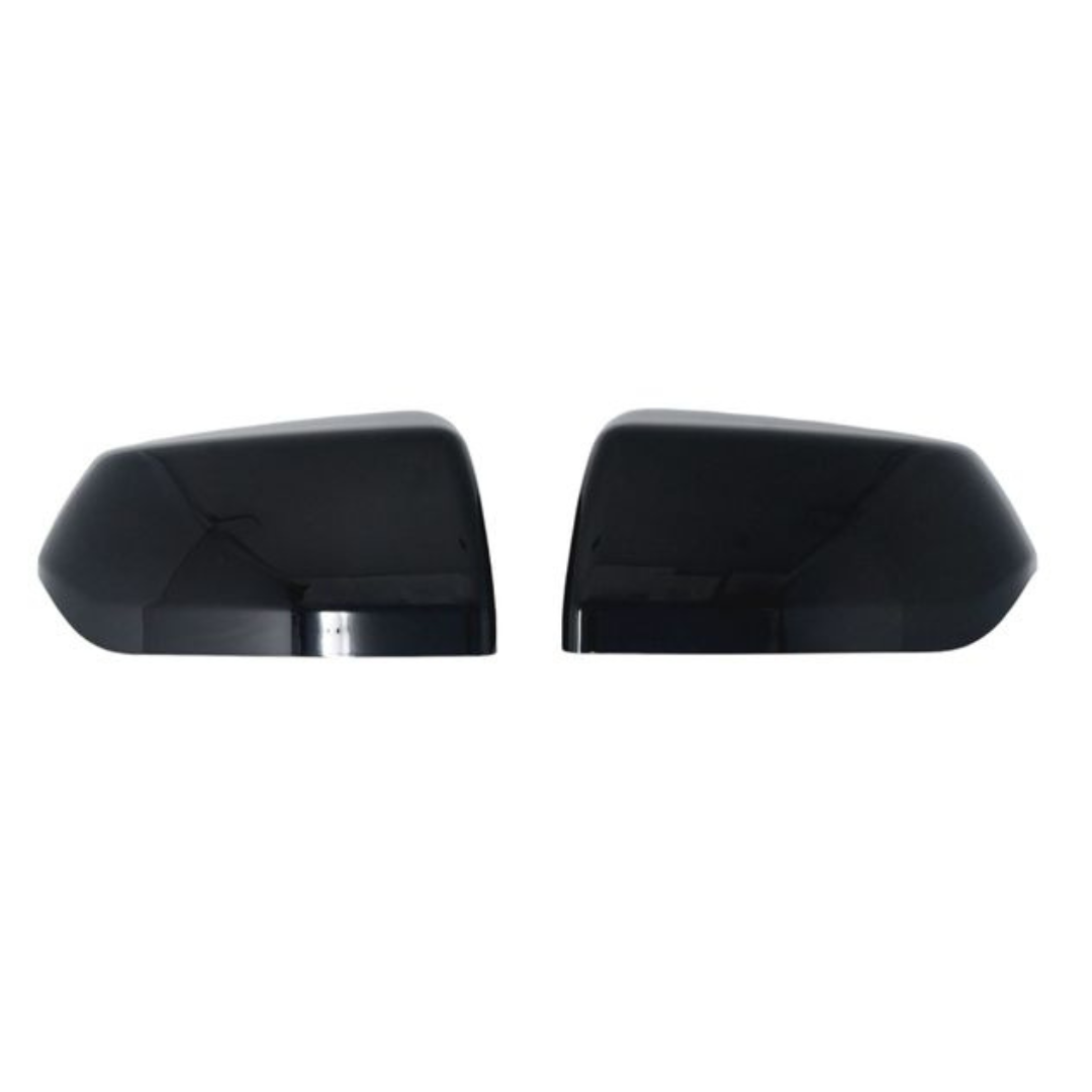 2015-2020 Chevrolet Tahoe/Suburban, 15-20 GMC Yukon 2 PCS Top Gloss Black Tape-on Mirror Cover