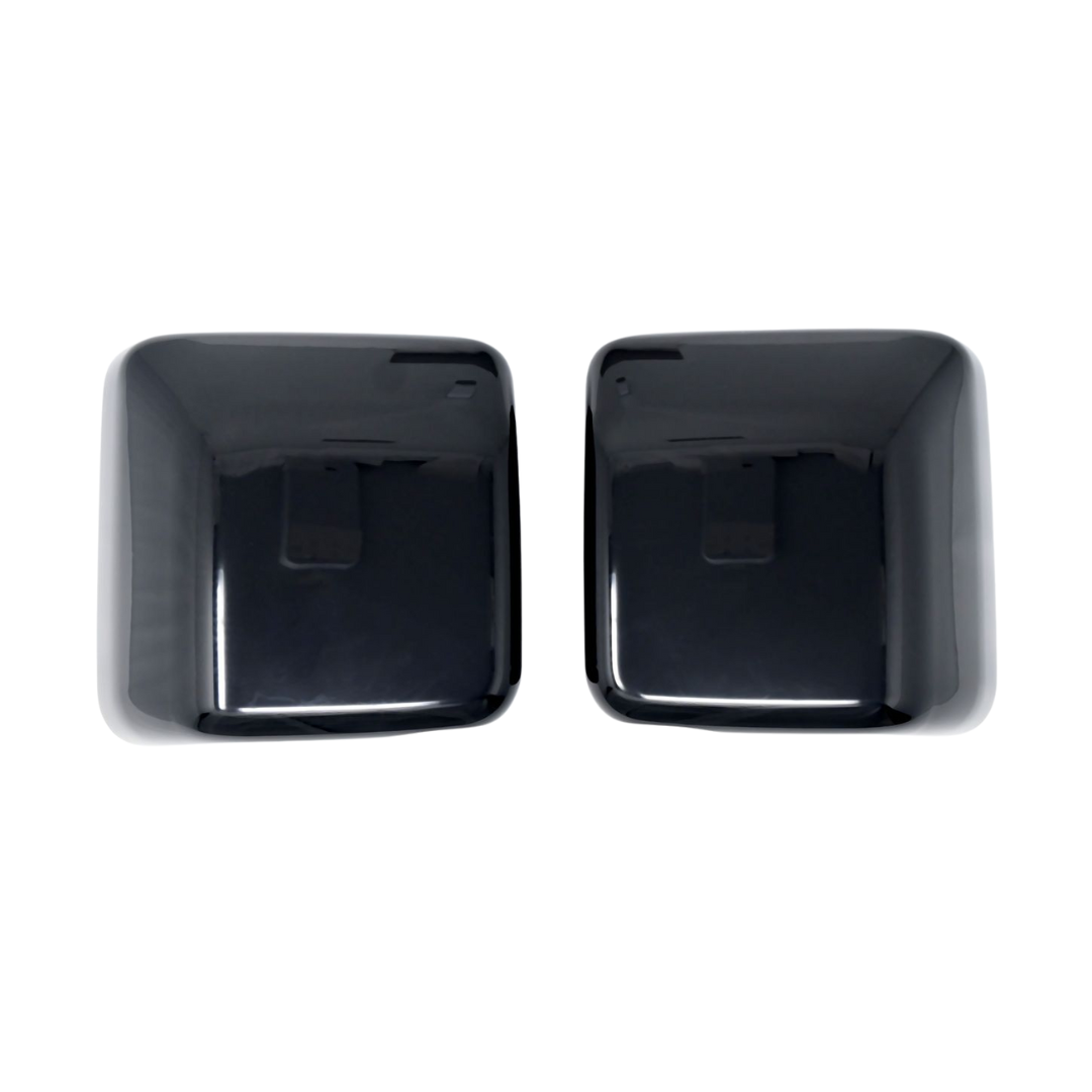 2018-2024 Jeep Wrangler, 20-24 Jeep Gladiator JL 2 PCS No Turn Signal Full Gloss Black Replacement Mirror Cover