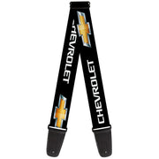 guitar-strap-chevy-bowtie-black-gold-logo-repeat