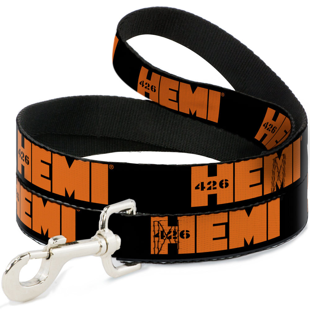 dog-leash-hemi-426-logo-repeat-black-orange