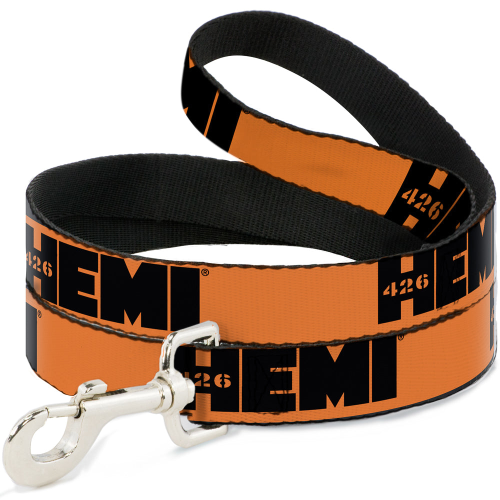 dog-leash-hemi-426-logo-repeat-orange-black