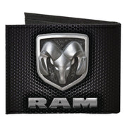 canvas-bi-fold-wallet-ram-shield-logo-text-honeycomb-black-grays