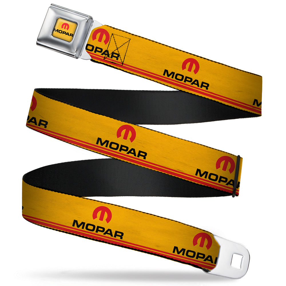 MOPAR Logo Seatbelt Belt - Full Color Gold Red Black