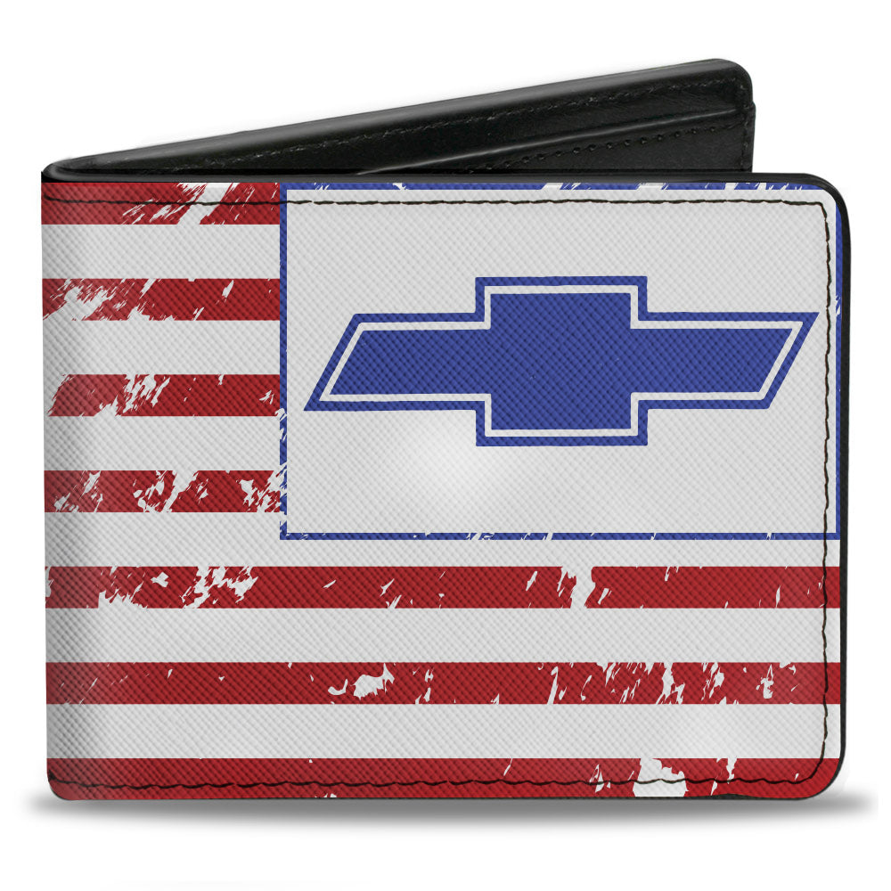 bi-fold-wallet-chevrolet-bowtie-americana-flag-weathered-white-red-blue