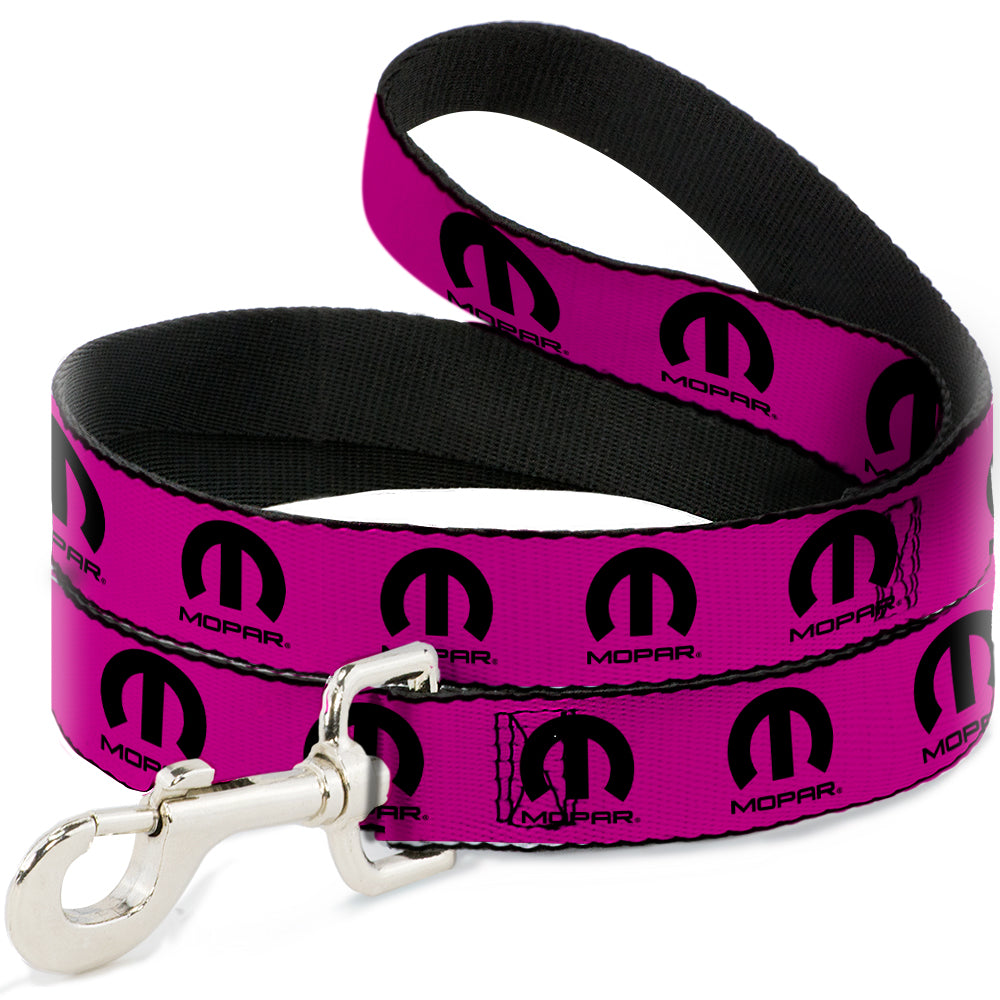 dog-leash-mopar-logo-repeat-hot-pink-black